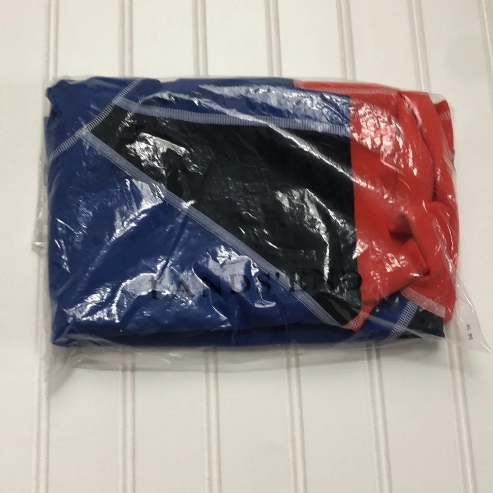 Lands’ End Boys Blue, Red, and Black Swim Rashguard